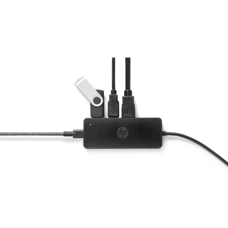 HP USB-C Travel Hub G2, con filo, USB 3.2 Gen 1 (3.1 Gen 1) Type-C, nero, Cina, Windows 10, 107 mm