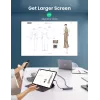 Ugreen CM418 10919 hub USB-C 5 in 1, HDMI 4K 30 Hz, Ethernet, USB 3.0, Power Delivery, alluminio, grigio