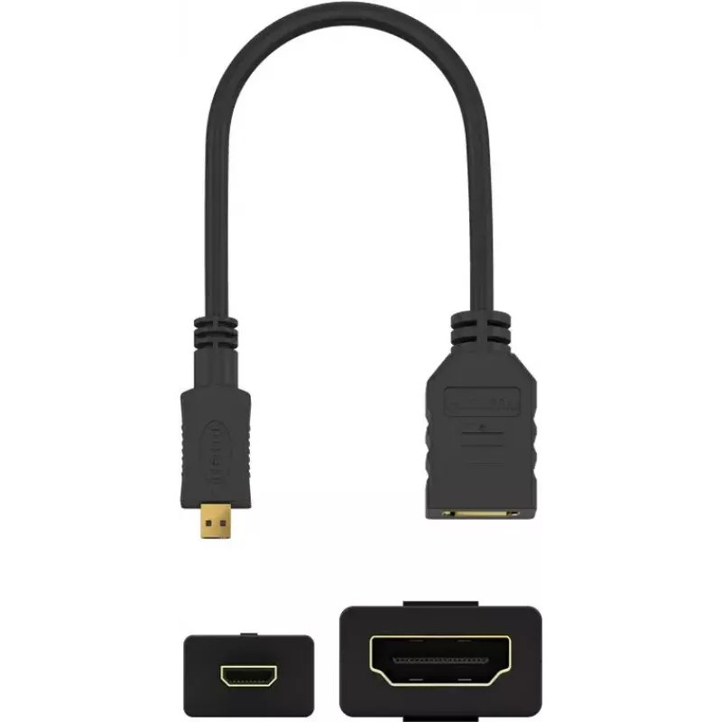 Goobay Wentronic 58683 adattatore da Micro HDMI (tipo D) a HDMI (tipo A)