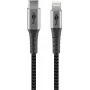 Cavo Lightning Goobay 1 m USB-C a Lightning nero grigio 49271