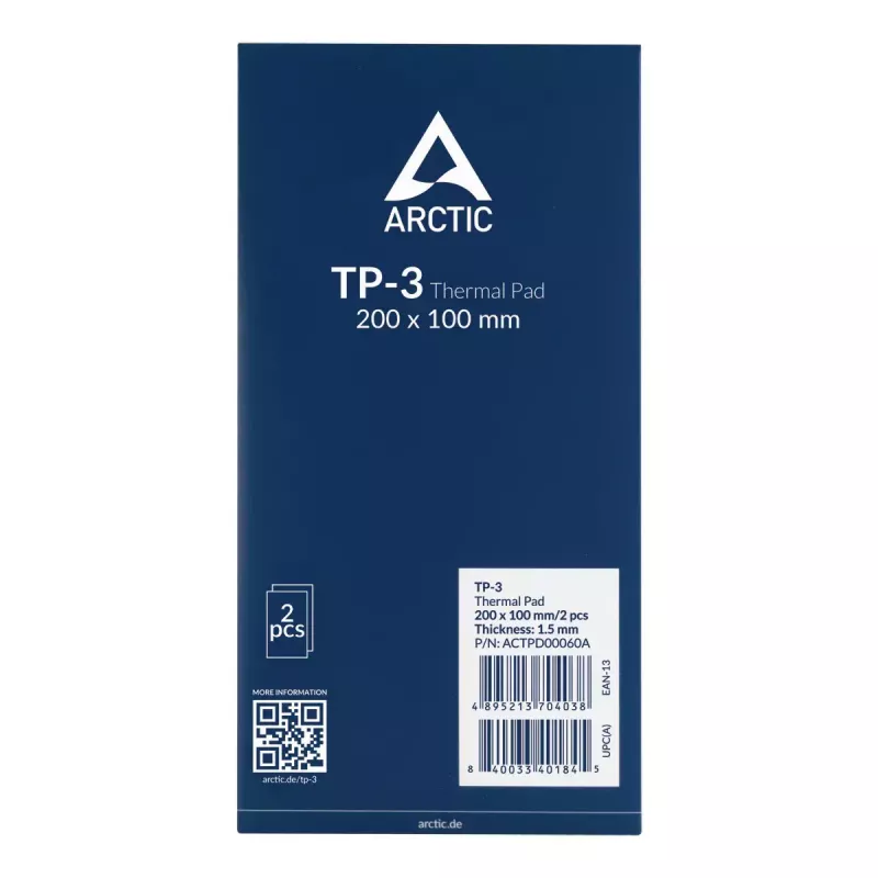 ARCTIC TP-3 Premium Performance Pad termico 200 x 100 mm, 1,5 mm