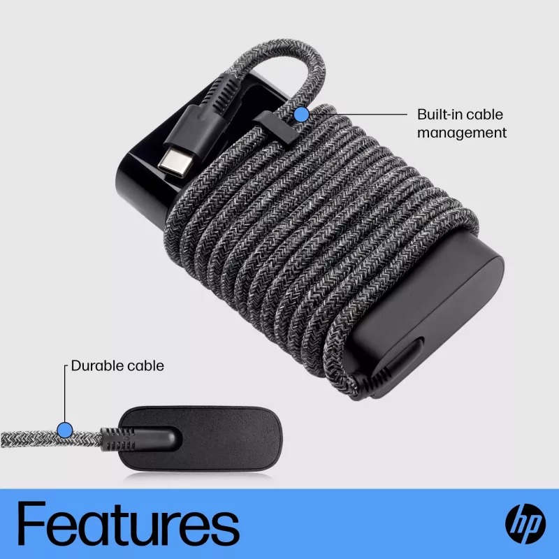 HP 671R3AA USB-C 65 W alimentatore per laptop, AC 115/230 V, EU