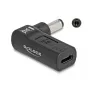 DeLOCK Adattatore USB Type-C connettore femmina su 5,5 x 2,1 mm connettore maschio 90° angolato