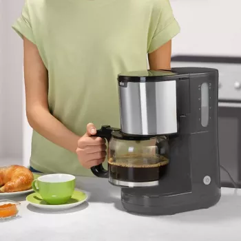 Braun PurShine KF 1500 BK Macchina da caffè a filtro, nero/acciaio inox