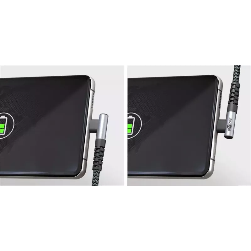 Cavo USB Goobay USB 2.0 2 m USB-C nero/grigio