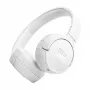 Cuffie JBL Tune 670 NC con filo e wireless con archetto per chiamate/musica USB Type-C Bluetooth bianche