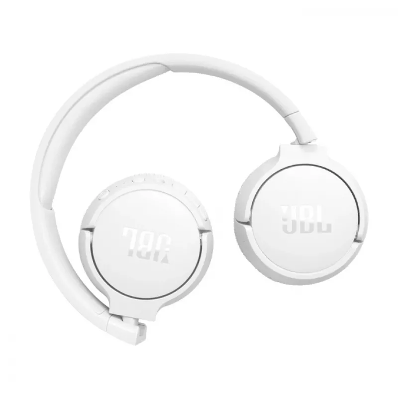 Cuffie JBL Tune 670 NC con filo e wireless con archetto per chiamate/musica USB Type-C Bluetooth bianche