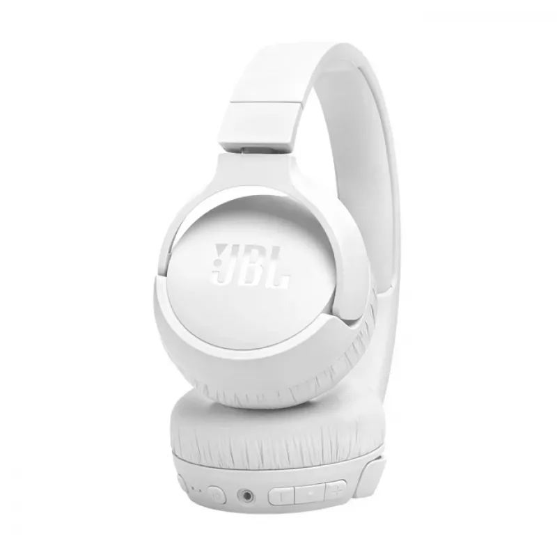 Cuffie JBL Tune 670 NC con filo e wireless con archetto per chiamate/musica USB Type-C Bluetooth bianche