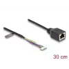 Cavo di rete DeLOCK 88007 RJ45 su 4-Pin 6-Pin Cat5e 0,3 m nero