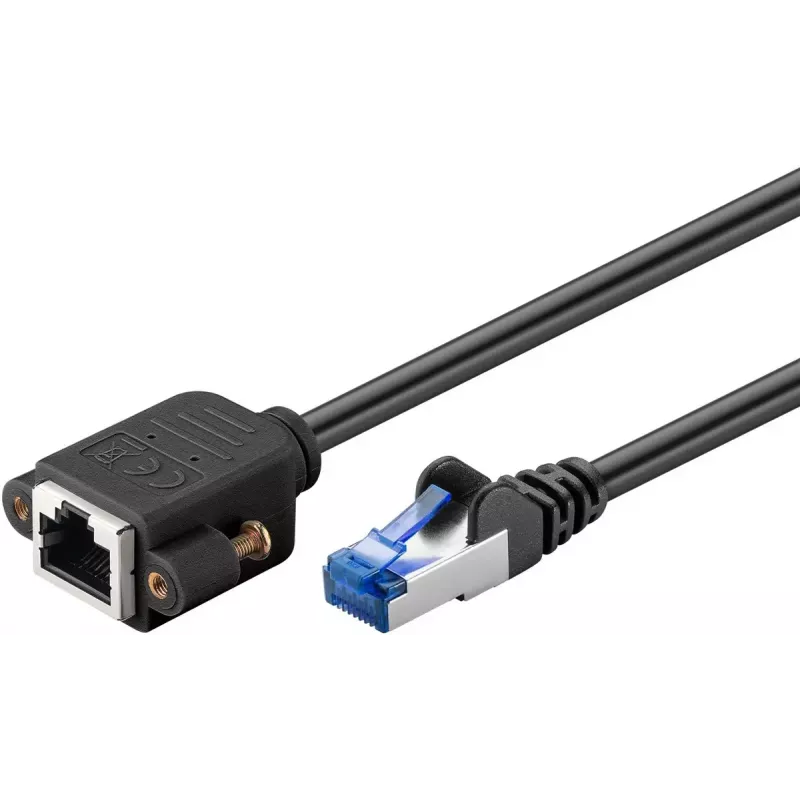 Cavo di rete Goobay 65645 RJ-45 Cat6a 5 m nero