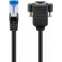 Cavo di rete Goobay 65645 RJ-45 Cat6a 5 m nero