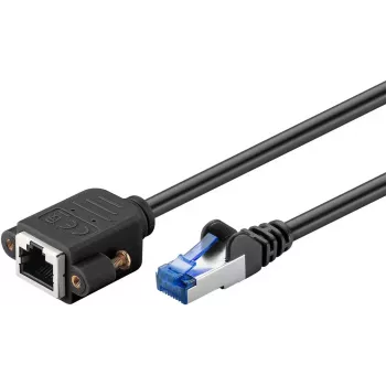 Cavo di rete Goobay 65641 RJ-45 Cat6a 0,5 m nero