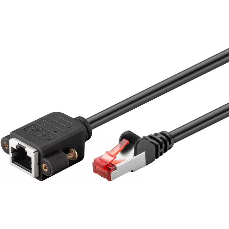 Cavo di rete Goobay 65637 RJ-45 Cat6 1 m nero