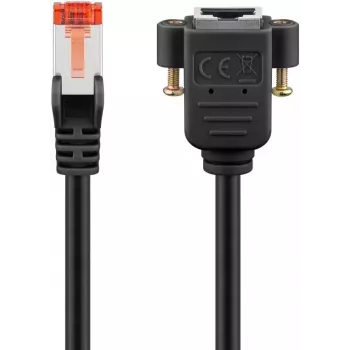 Cavo di rete Goobay 65637 RJ-45 Cat6 1 m nero