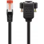 Cavo di rete Goobay 65637 RJ-45 Cat6 1 m nero