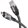 Adattatore Goobay USB-C a RJ-45 10m nero argento
