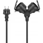Prolunga elettrica Goobay 65434 5 m 2 prese AC per esterni nero