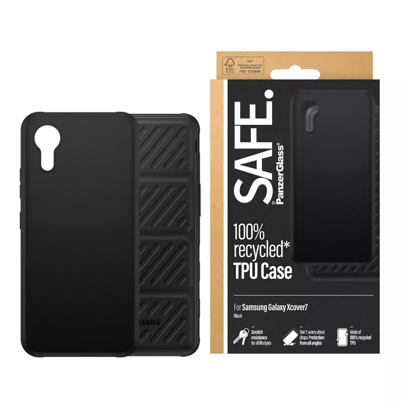 PanzerGlass SAFE. by ® custodia TPU nero Samsung Galaxy Xcover7