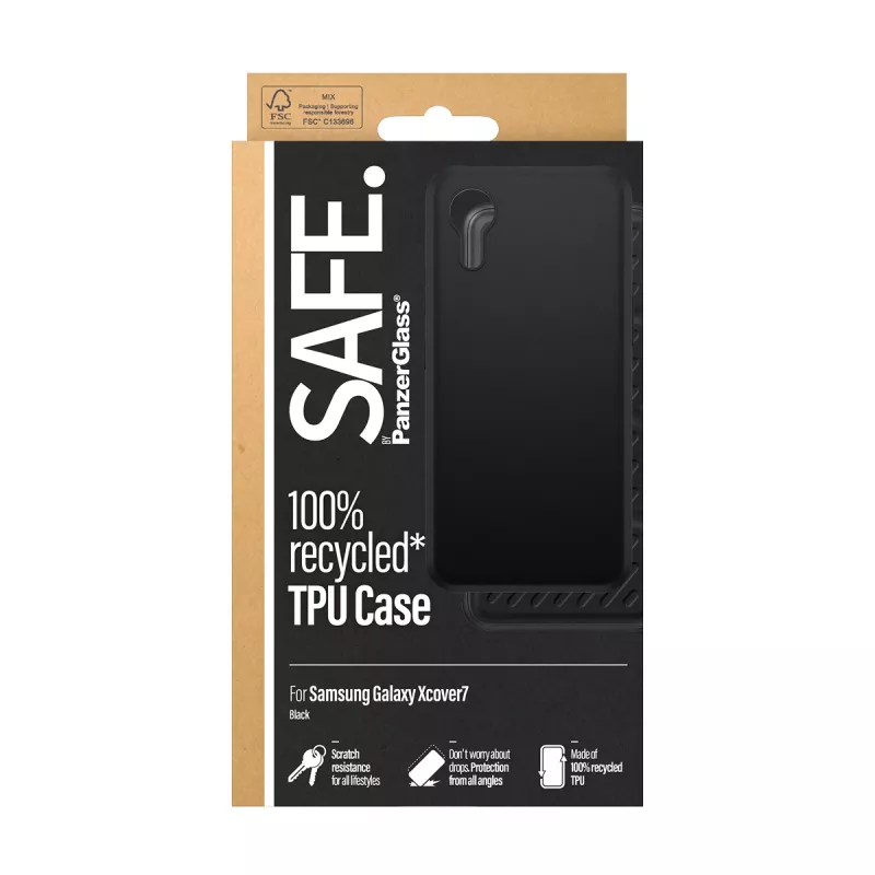PanzerGlass SAFE. by ® custodia TPU nero Samsung Galaxy Xcover7