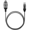 Goobay Cavo Ethernet da USB-C 3.1 a RJ45 Slim, 1,5 m, nero (74402)
