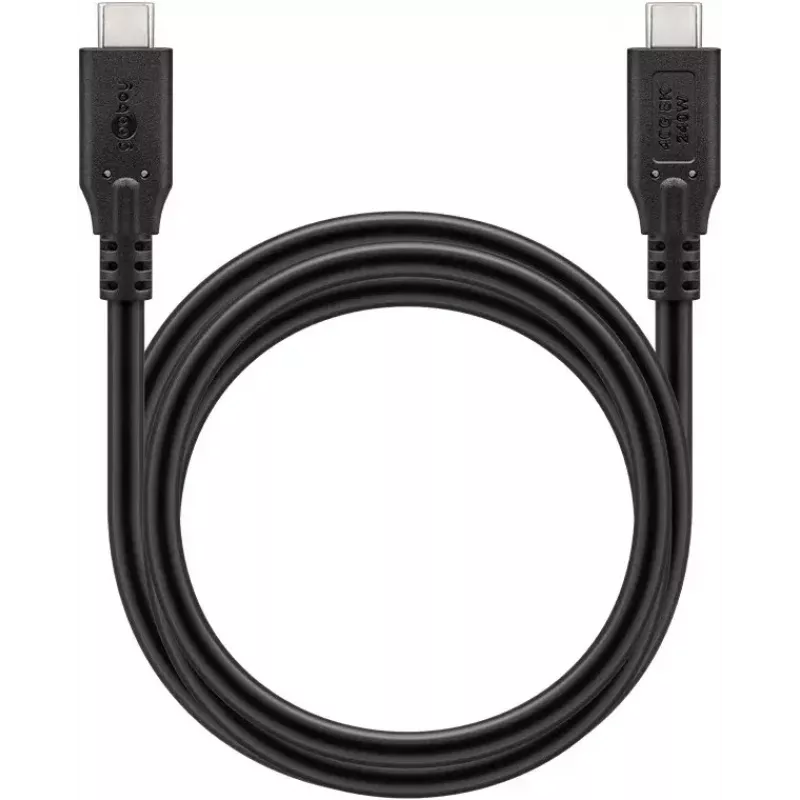 Cavo USB Goobay 74184 USB4 Gen 2x2 1,5 m USB-C nero