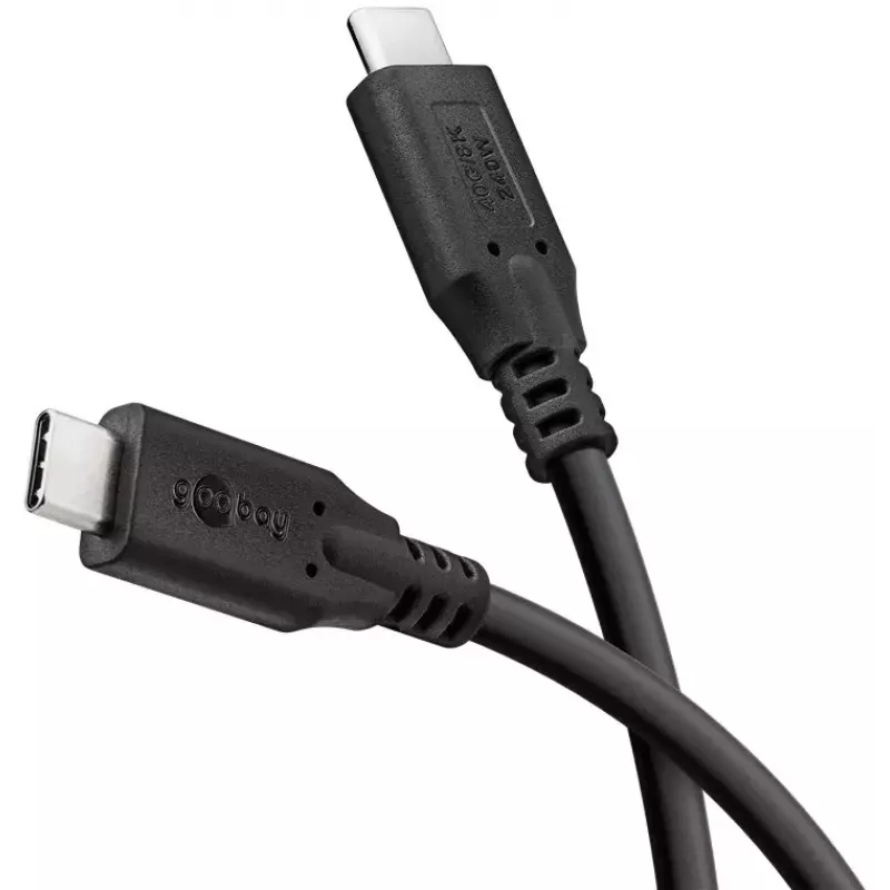 Cavo USB Goobay 74184 USB4 Gen 2x2 1,5 m USB-C nero