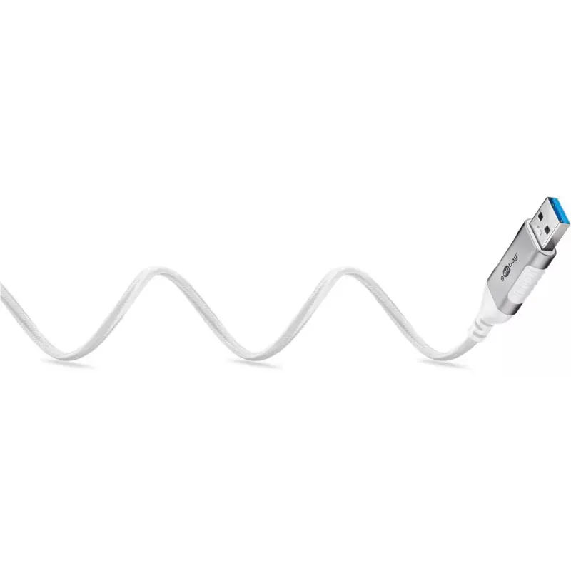 Adattatore cavo Goobay 74378 USB 3.0 Type-A RJ45 1,5 m bianco