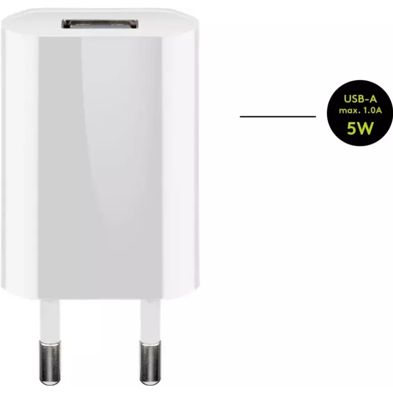 Set caricabatterie Goobay 5W Apple Lightning per interni AC telefono cellulare