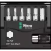 Wera Bit-Check 7 Hex-Plus 1 Set di inserti per cacciavite, 7 pezzi, H2-H6
