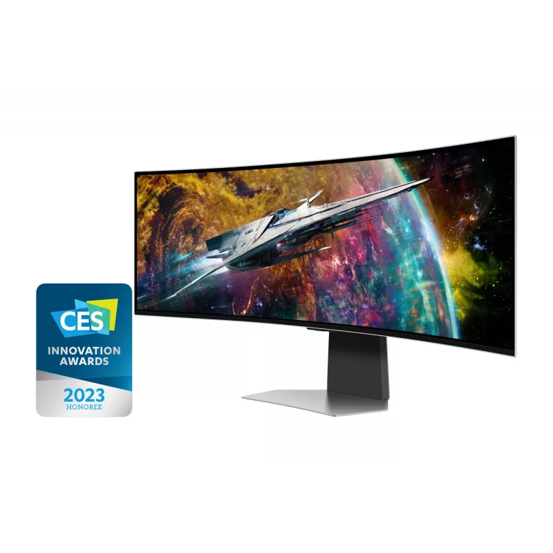 Samsung G95SC monitor per computer 124,5 cm (49 inch) 5120 x 1440 Dual QHD OLED argento