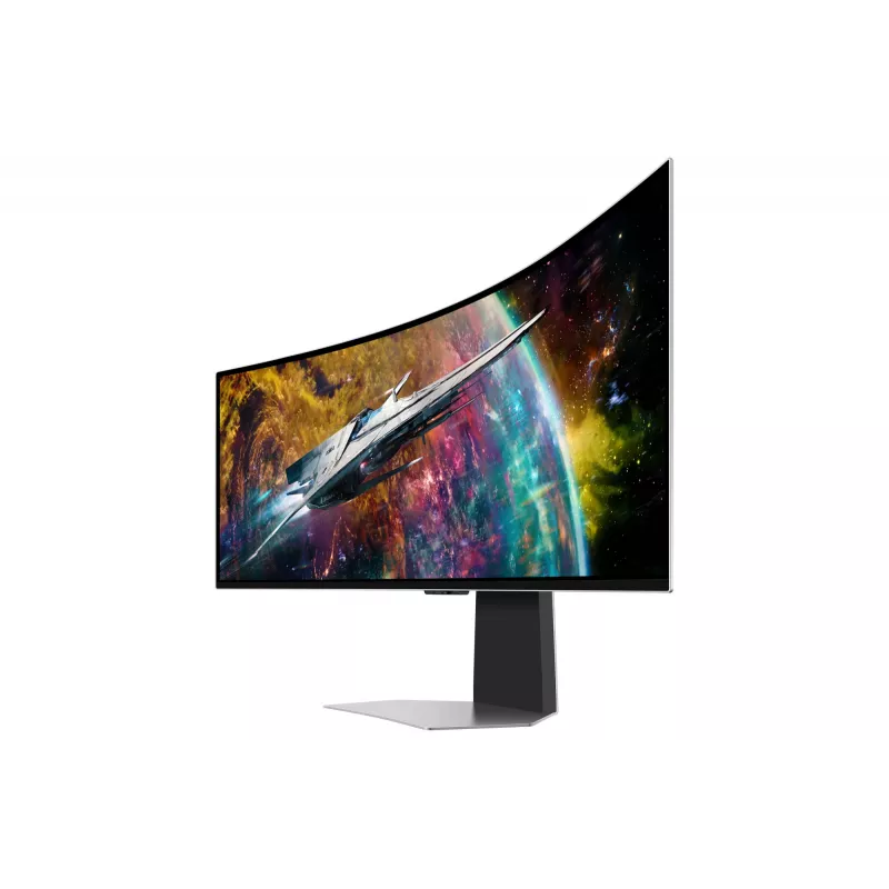 Samsung G95SC monitor per computer 124,5 cm (49 inch) 5120 x 1440 Dual QHD OLED argento