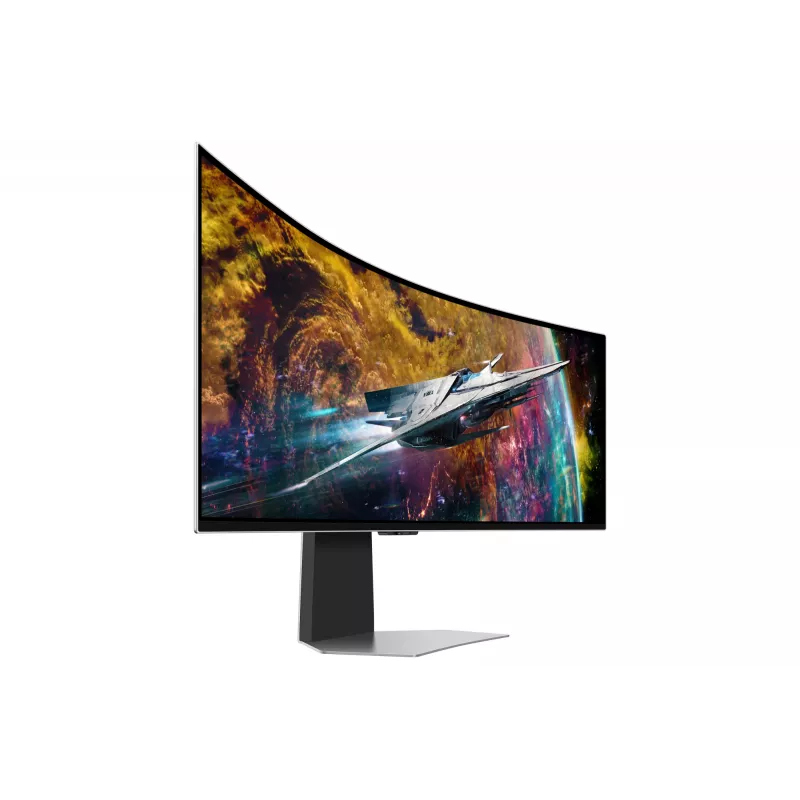 Samsung G95SC monitor per computer 124,5 cm (49 inch) 5120 x 1440 Dual QHD OLED argento