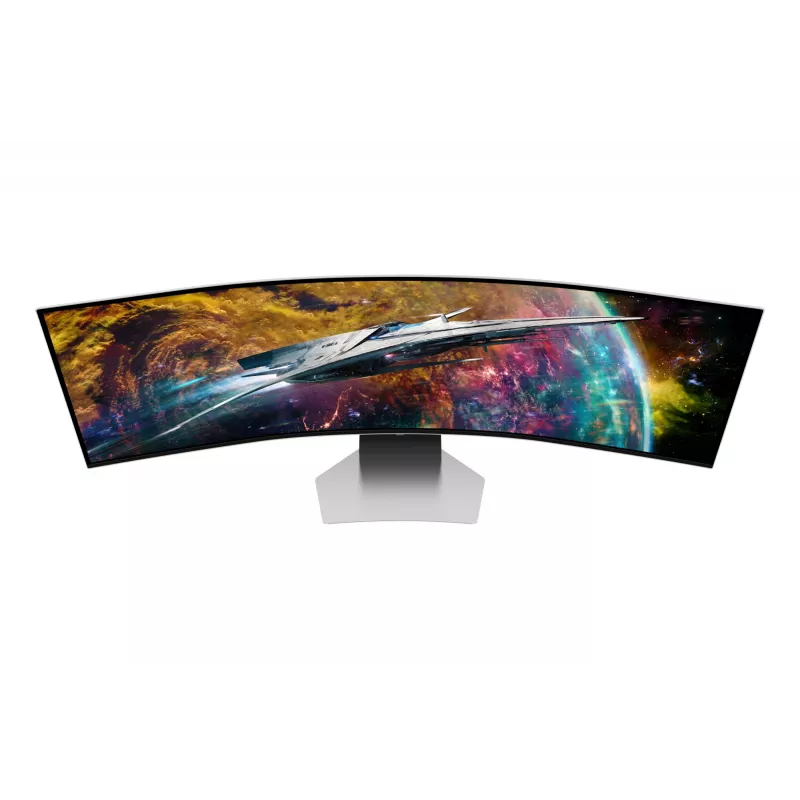 Samsung G95SC monitor per computer 124,5 cm (49 inch) 5120 x 1440 Dual QHD OLED argento