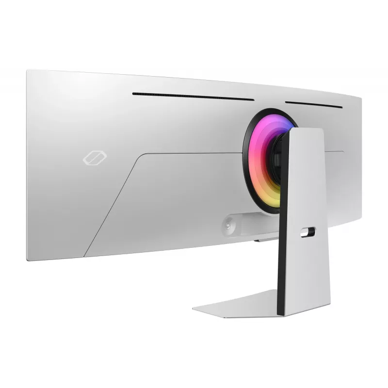 Samsung G95SC monitor per computer 124,5 cm (49 inch) 5120 x 1440 Dual QHD OLED argento