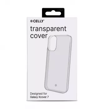 Cover Celly Galaxy Xcover 7 trasparente monocromatica