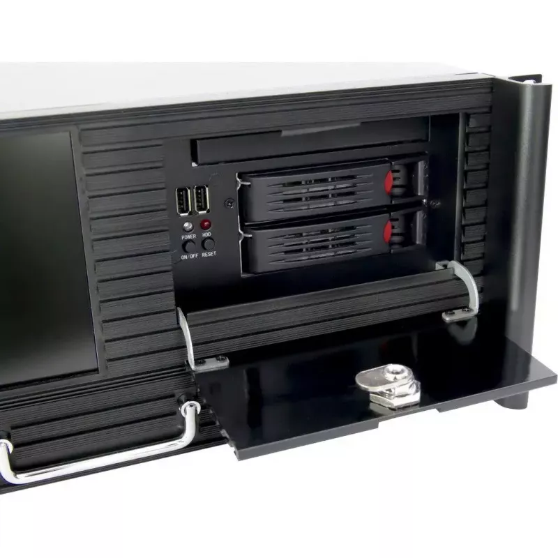 Case per server Inter-Tech 4U 4452-TFT rack nero