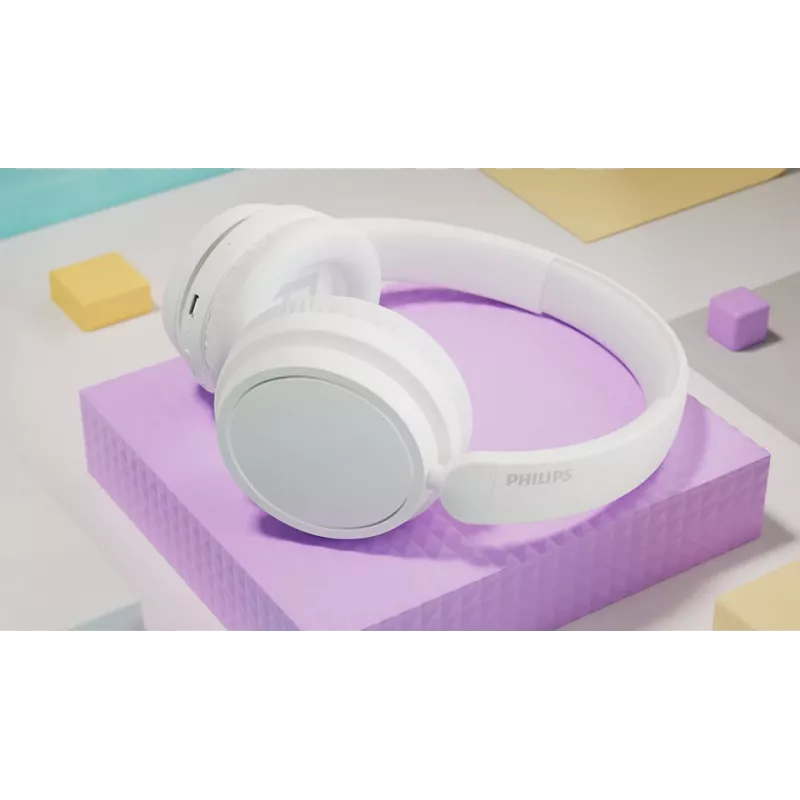Philips serie 5000 TAH5209WT/00 cuffie/headset wireless head-band chiamate/musica Bluetooth bianco