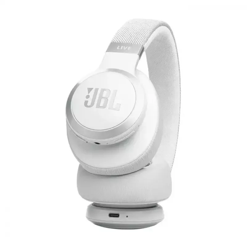 Cuffie JBL Live 770NC over-ear, wireless, chiamate/musica, Bluetooth, bianco