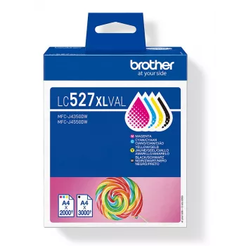 Cartuccia Brother LC-527XLVAL multipack MFCJ4350DW/4550DW colore