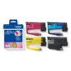 Brother LC-527XLVAL value pack di cartucce d'inchiostro XL, 4 pz. (nero, ciano, magenta, giallo), alta capacità, 3000/2000 pagine, a pigmenti