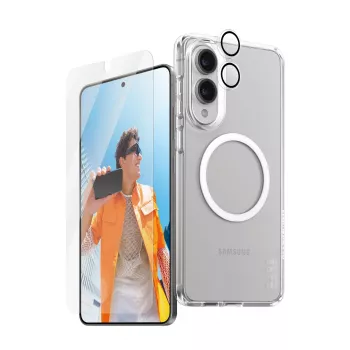 Bundle protezione schermo PanzerGlass CARE Flagship per Samsung S25 Edge – set 3 in 1