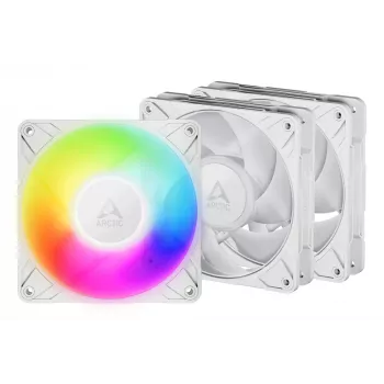ARCTIC Freezer P12 Pro A-RGB (bianco) - confezione da 3 ventole 120 mm A-RGB PWM con splitter per cavi