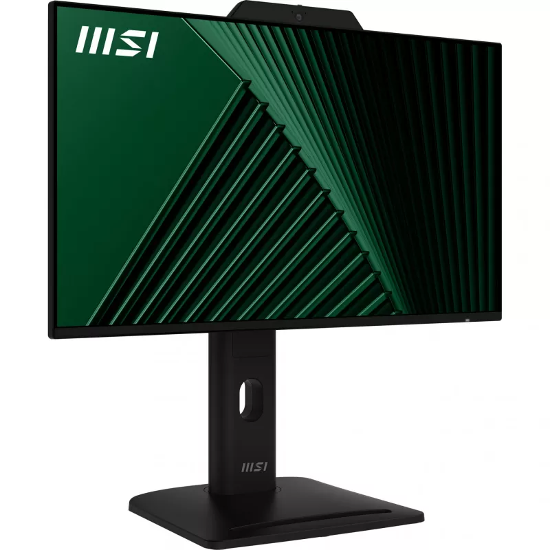 MSI PRO MP242PMGDE monitor 23,8 pollici (60,5 cm), Full HD 1920x1080, IPS, 120 Hz, 1 ms, webcam, microfono, hub USB, HDMI, DP, VGA, nero