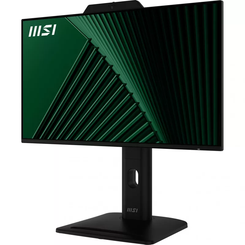 MSI PRO MP242PMGDE monitor 23,8 pollici (60,5 cm), Full HD 1920x1080, IPS, 120 Hz, 1 ms, webcam, microfono, hub USB, HDMI, DP, VGA, nero