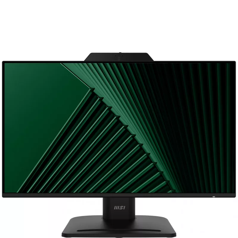 MSI PRO MP242PMGDE monitor 23,8 pollici (60,5 cm), Full HD 1920x1080, IPS, 120 Hz, 1 ms, webcam, microfono, hub USB, HDMI, DP, VGA, nero