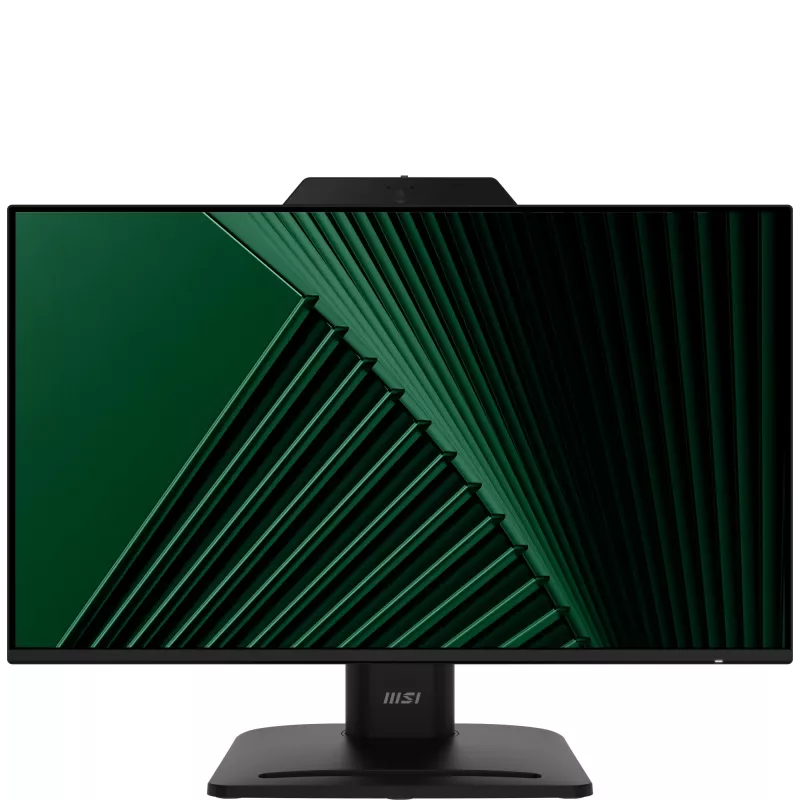 MSI PRO MP242PMGDE monitor 23,8 pollici (60,5 cm), Full HD 1920x1080, IPS, 120 Hz, 1 ms, webcam, microfono, hub USB, HDMI, DP, VGA, nero
