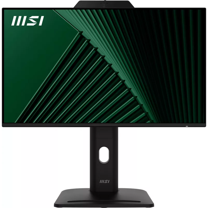 MSI PRO MP242PMGDE monitor 23,8 pollici (60,5 cm), Full HD 1920x1080, IPS, 120 Hz, 1 ms, webcam, microfono, hub USB, HDMI, DP, VGA, nero