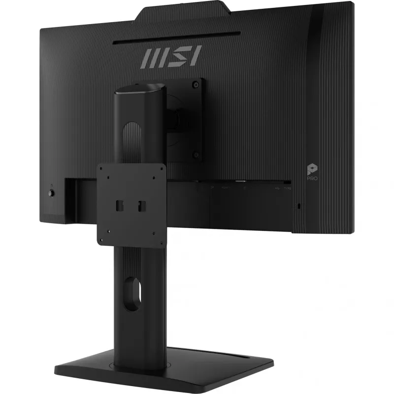 MSI PRO MP242PMGDE monitor 23,8 pollici (60,5 cm), Full HD 1920x1080, IPS, 120 Hz, 1 ms, webcam, microfono, hub USB, HDMI, DP, VGA, nero