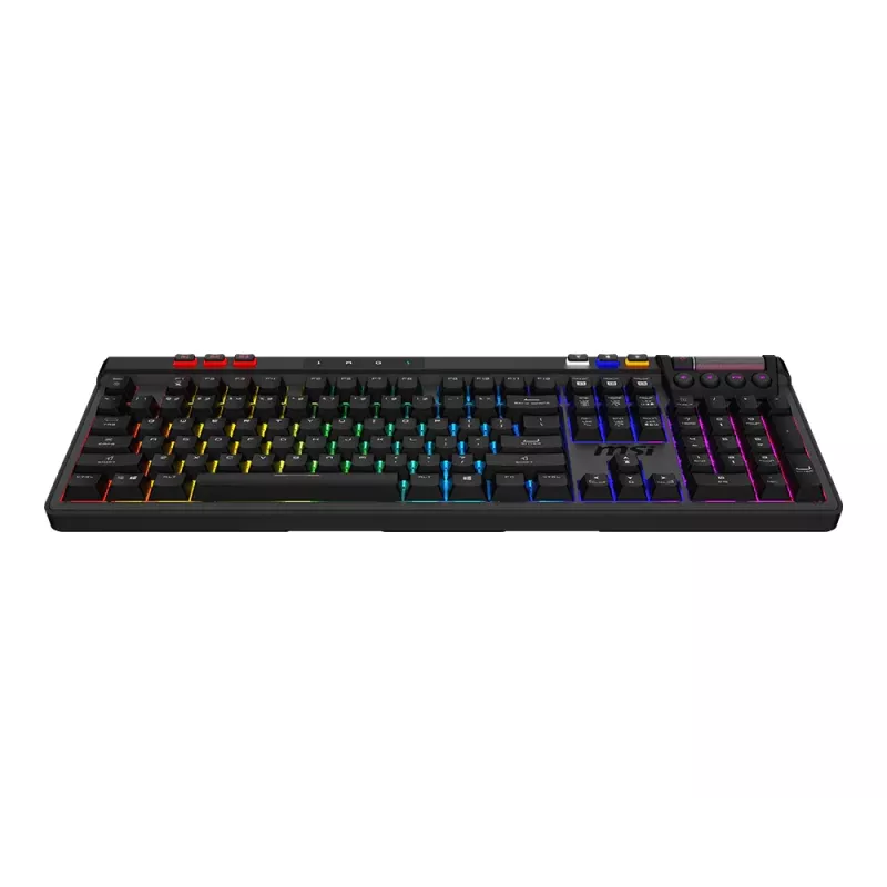 MSI Strike Pro Tastiera gaming meccanica silenziosa wireless, layout DE (QWERTZ), nero