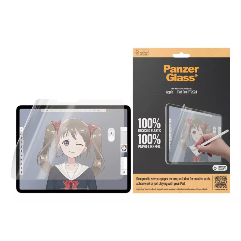 PanzerGlass ® GraphicPaper® pellicola protettiva per display iPad Pro 11 inch (2024-2025) | Ultra-Wide Fit